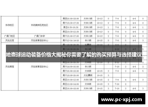 地壶球运动装备价格大揭秘你需要了解的购买预算与选择建议